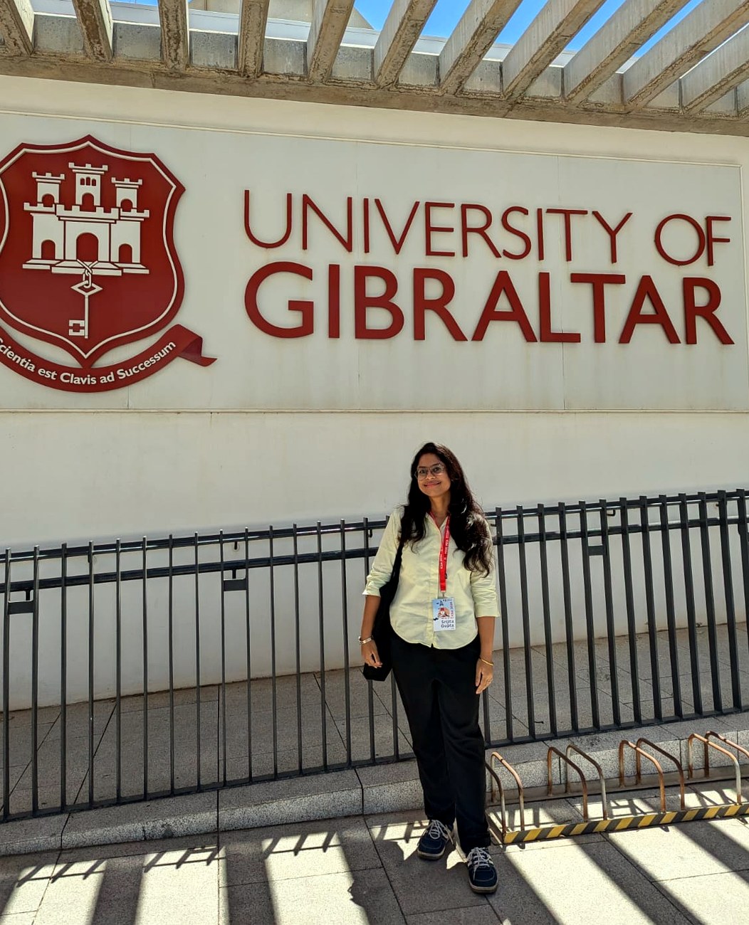 Srijita Gupta at the University of Gibraltar